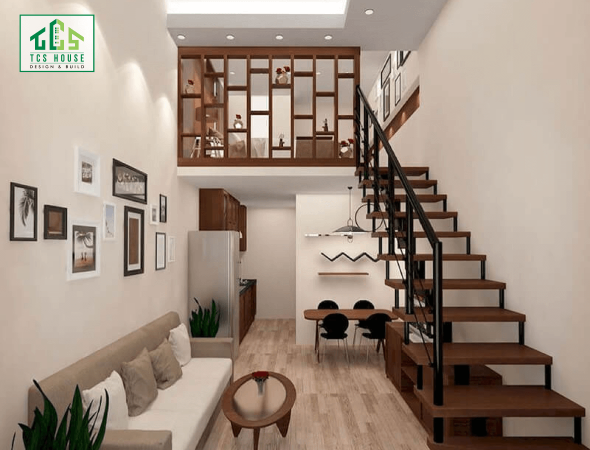 mẫu nhà cấp 4 có gác lửng