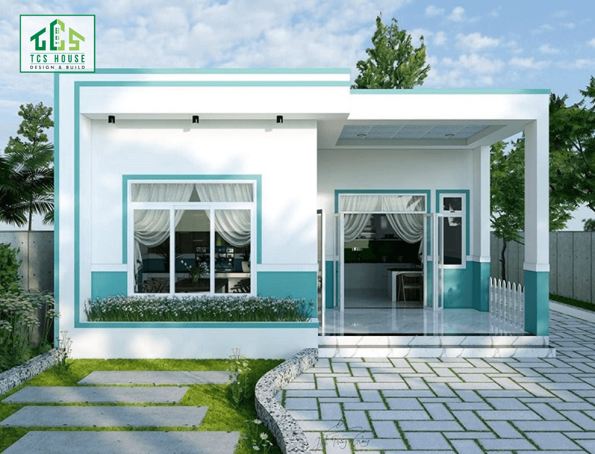 Mẫu nhà cấp 4 mái bằng