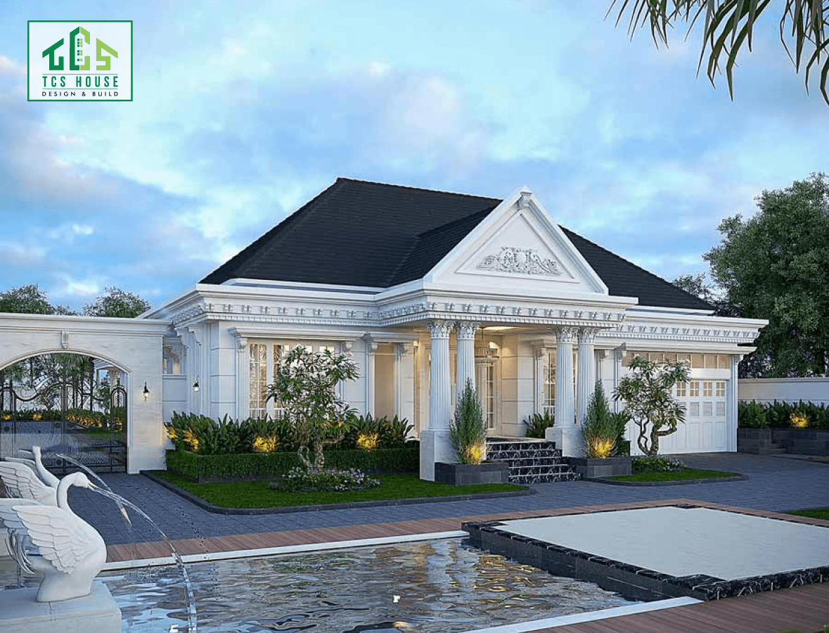 Mẫu nhà cấp 4 tân cổ điển