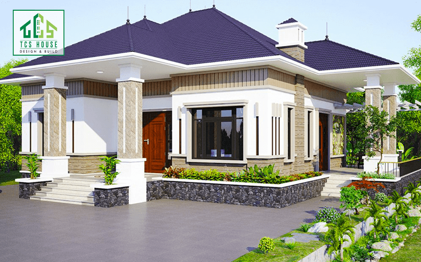 Mẫu nhà cấp 4 sang trọng