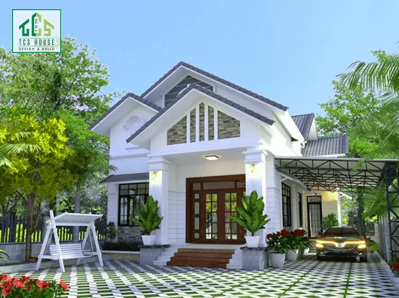nhà cấp 4 mái thái nhiều phòng ngủ
