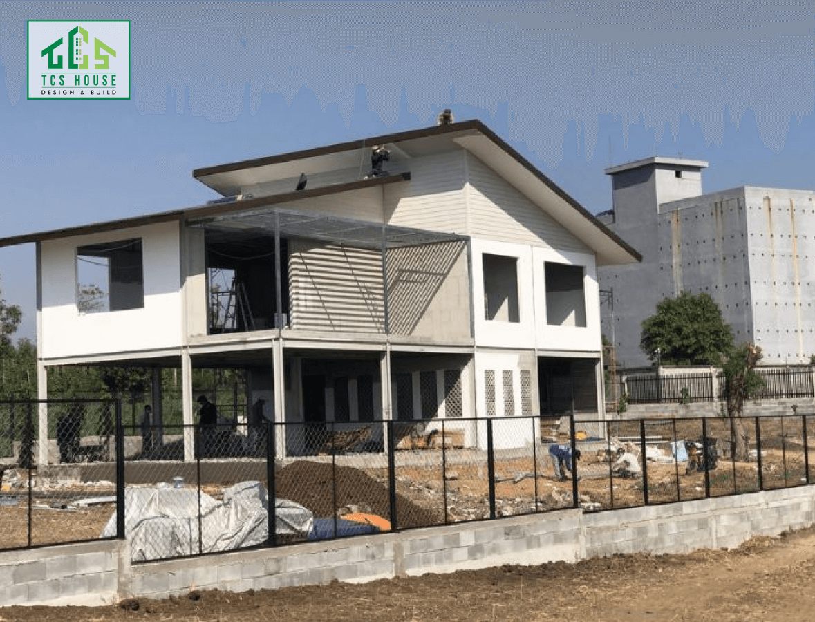 Mẫu nhà tiền chế bê tông nhẹ