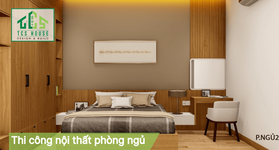 Thi công nội thất phòng ngủ đơn giản