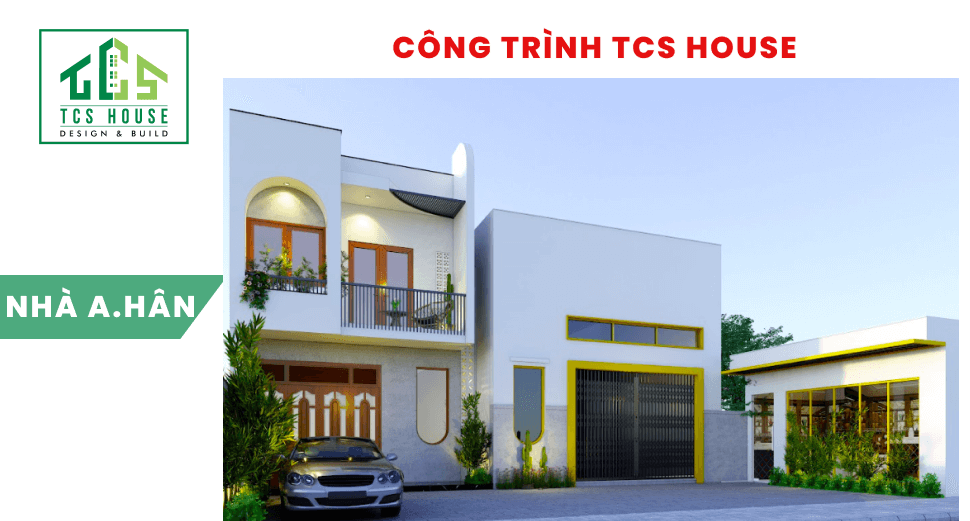 Nhà 2 tầng thi công trọn gói có gara