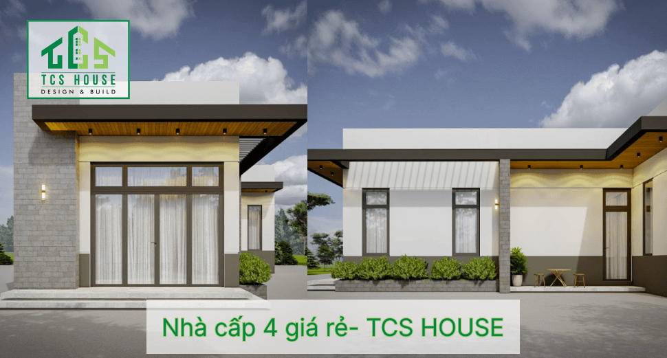 Nhà cấp 4 giá rẻ thi công hoàn thiện trọn gói - TCS HOUSE Tam Kỳ