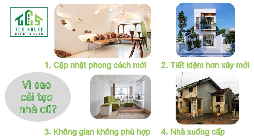 Vì sao phải cải tạo nhà cũ