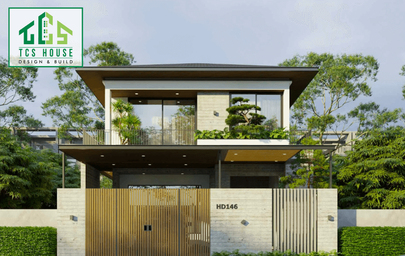 Thiết kế nhà Phố 2 Tầng Đẹp, Hiện Đại 2025
