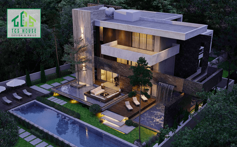 Biệt thự 3 tầng có hồ bơi