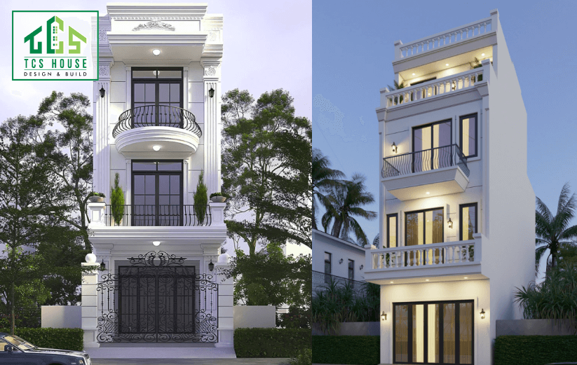 Mẫu nhà 3 Tầng Tân Cổ Điển