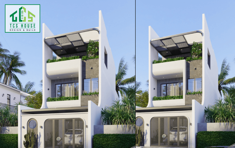 Mẫu thiết kế 3 Tầng Mặt Tiền 6m