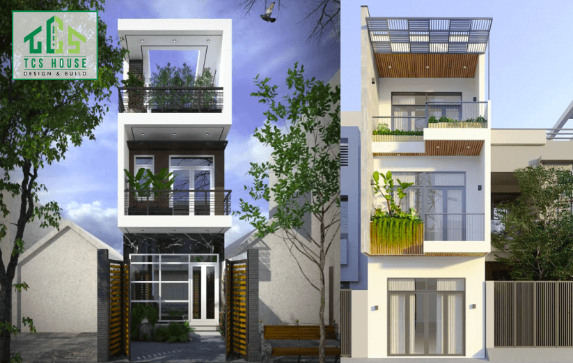 Mẫu đẹp thiết kế 3 Tầng Mái Bằng