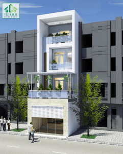 Mẫu nhà minh họa nhà 4 tầng