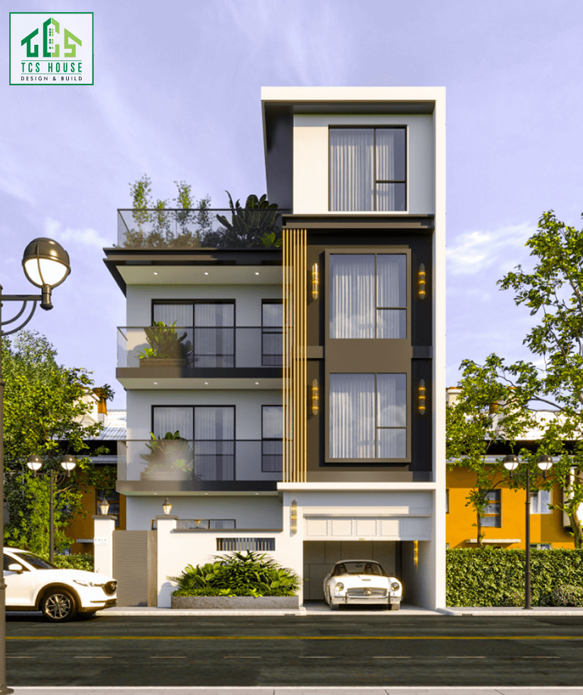 Mẫu nhà thiết kế 4 tầng kết hợp kinh doanh 10