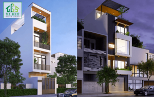 Mẫu thiết kế nhà 4 tầng hiện đại 2025