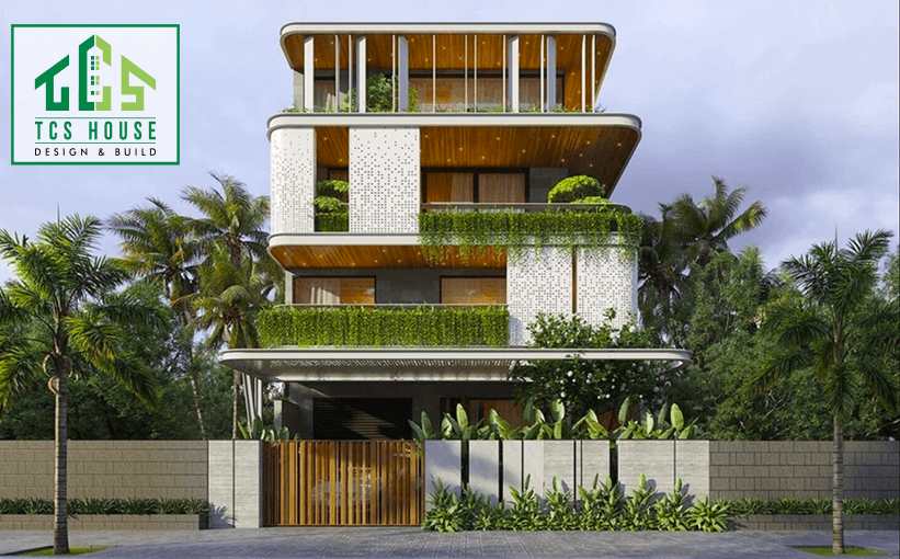 Mẫu thiết kế biệt thự 4 tầng sang trọng