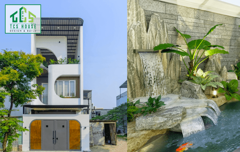Mẫu hồ cá koi