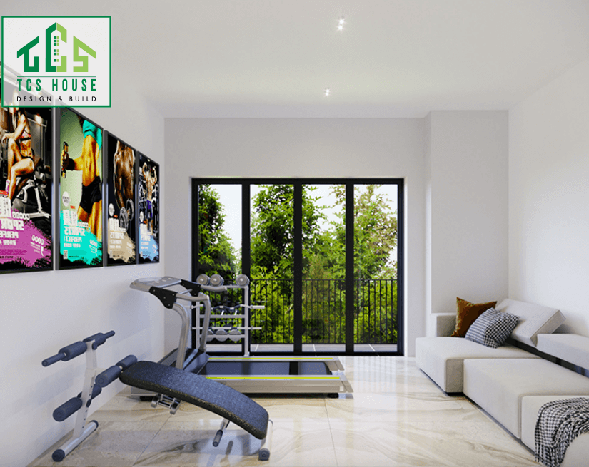 Thiết kế phòng gym trong nhà