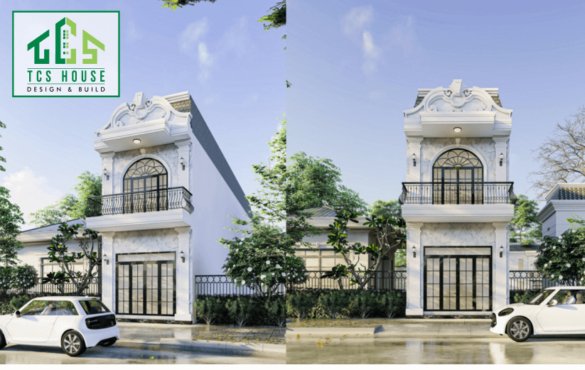 Mẫu nhà cổ điển 2 tầng