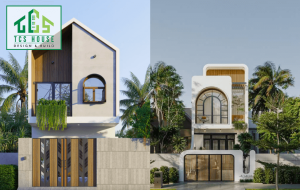 Nhà phố 2 tầng phong cách thiết kế độc đáo