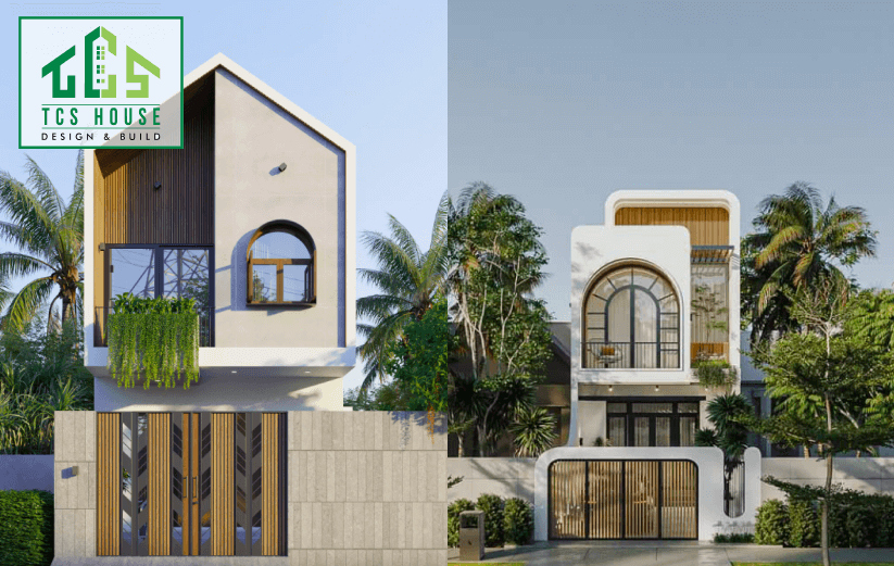Nhà phố 2 tầng phong cách thiết kế độc đáo