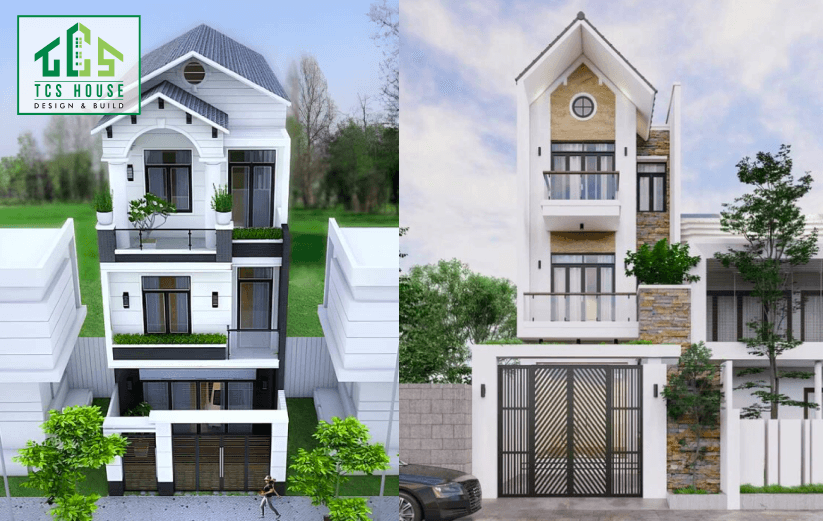 Nhà phố 3 tầng mái thái