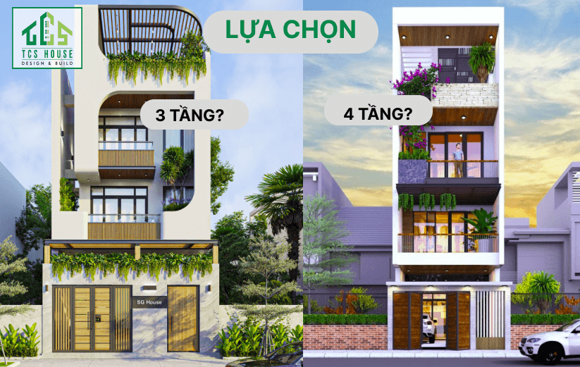 Lựa chọn mẫu 3 hay 4 tầng hiện đại?