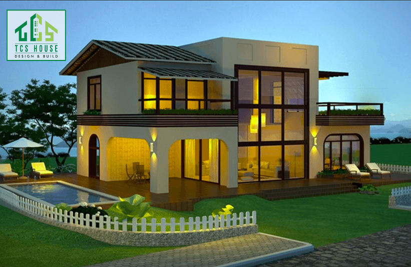 Mẫu biệt thự mini 2 tầng có ưu điểm gì?