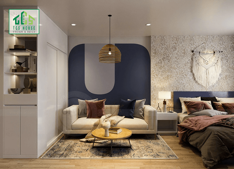 Mẫu 10: Căn hộ studio nhỏ nhưng đầy đủ tiện nghi.