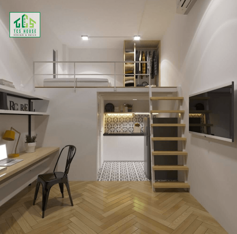Mẫu 2: Thiết kế nội thất chung cư phong cách Scandinavian.