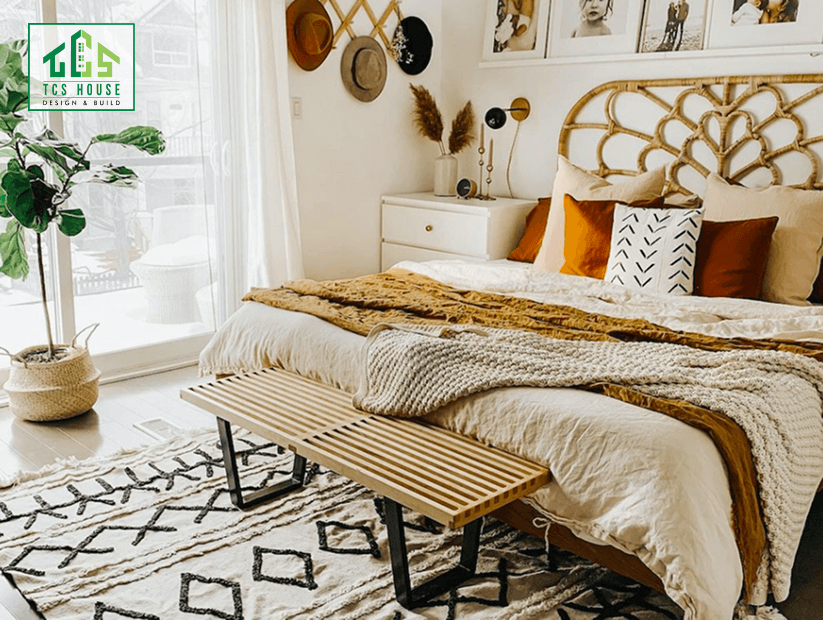 Mẫu 25: Phòng trọ phong cách Bohemian cá tính.
