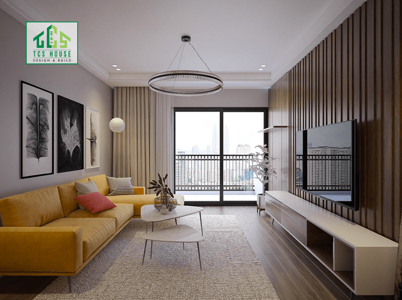 Mẫu 28: Chung cư với hệ thống đèn LED hiện đại.