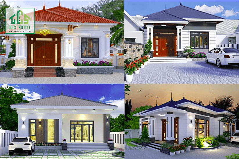 Mẫu 29: Nhà cấp 4 mái Nhật phong cách cổ điển.