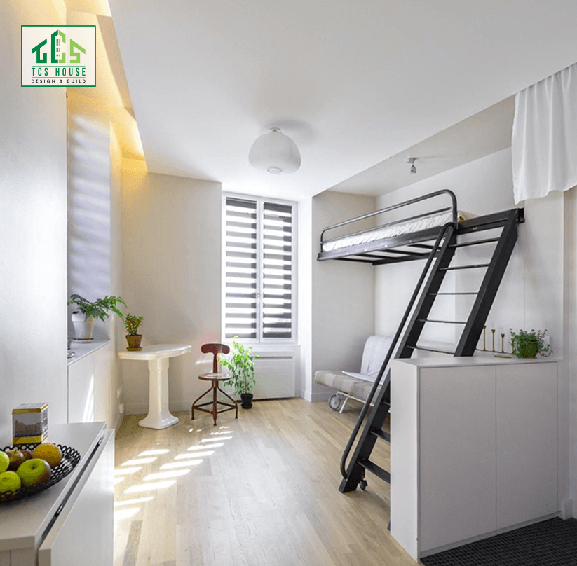 Mẫu 4: Căn hộ 2 phòng ngủ hiện đại, tinh tế.