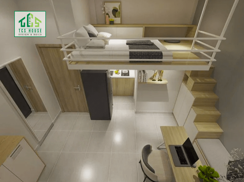 Mẫu 42: Phòng trọ mini với thiết kế thông minh, đa năng.
