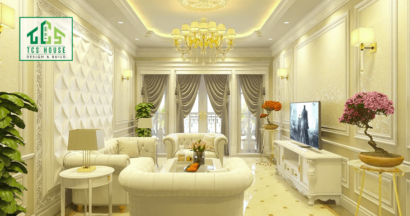 Mẫu 60: Thiết kế nội thất chung cư theo phong cách Hoàng Gia.