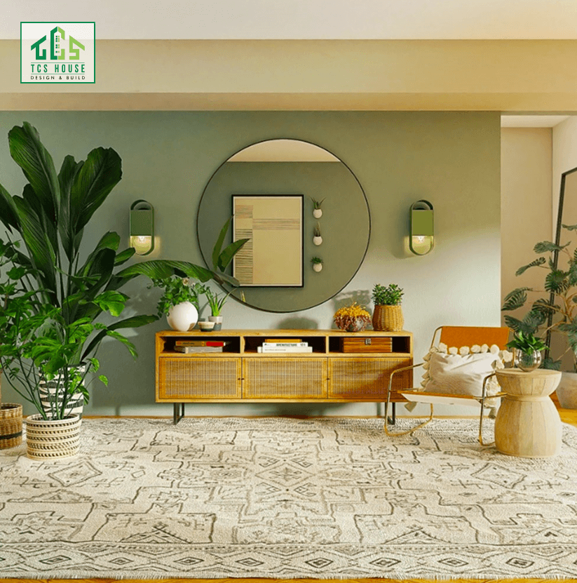 Mẫu 67: Thiết kế nội thất chung cư phong cách Tropical.
