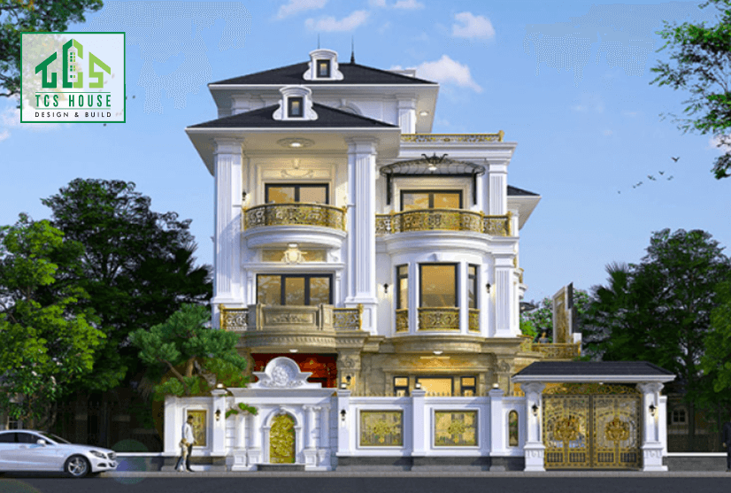 Biệt thự 4 tầng hiện đại kiểu Nhật Bản