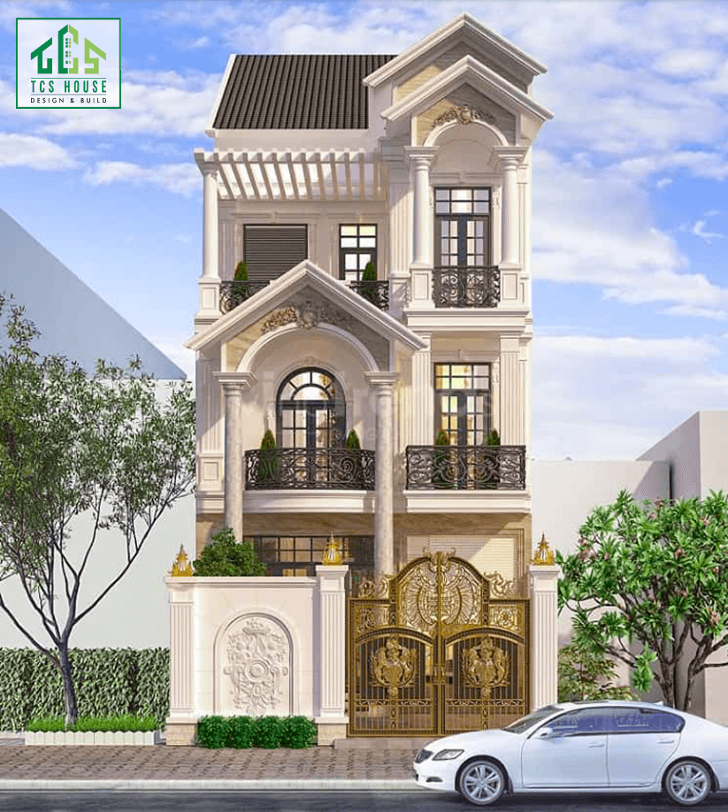 Biệt thự 4 tầng tân cổ điển kết hợp homestay cao cấp
