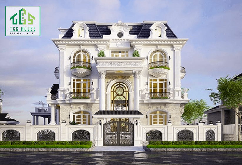 Biệt thự 4 tầng tân cổ điển phong cách châu Âu