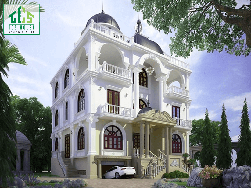 Biệt thự 4 tầng tân cổ điển kết hợp kinh doanh