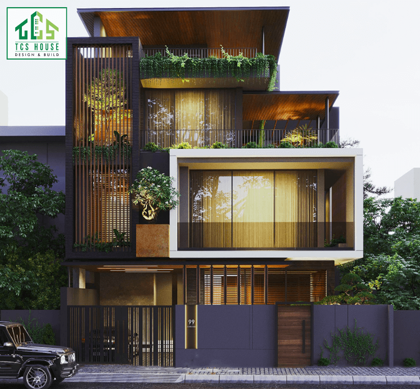 Biệt thự hiện đại 4 tầng – Dấu ấn độc bản giữa lòng phố thị
