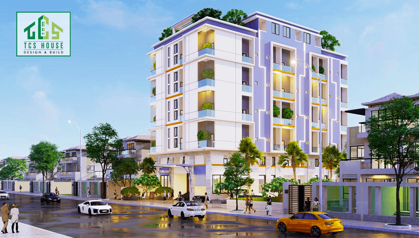 Mẫu 6: Căn hộ nội thất gỗ tự nhiên.