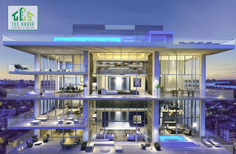 Mẫu 36: Chung cư penthouse sang trọng.