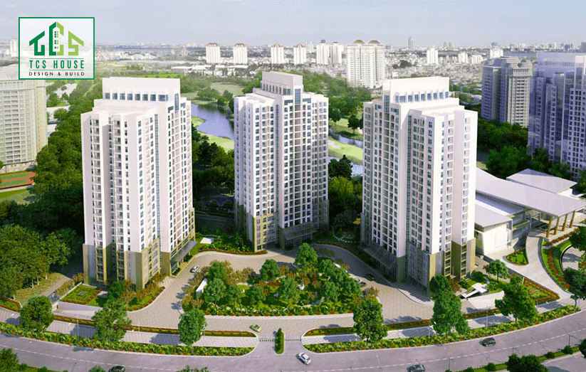Mẫu 42: Chung cư sử dụng vật liệu đá marble.