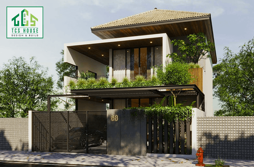 Biệt thự 3 tầng rộng có sân vườn