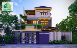 Biệt thự 3 tầng đẹp đơn giản