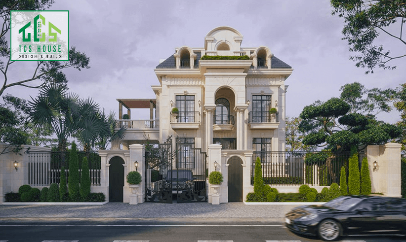 Biệt thự 3 tầng phong cách tân cổ điển