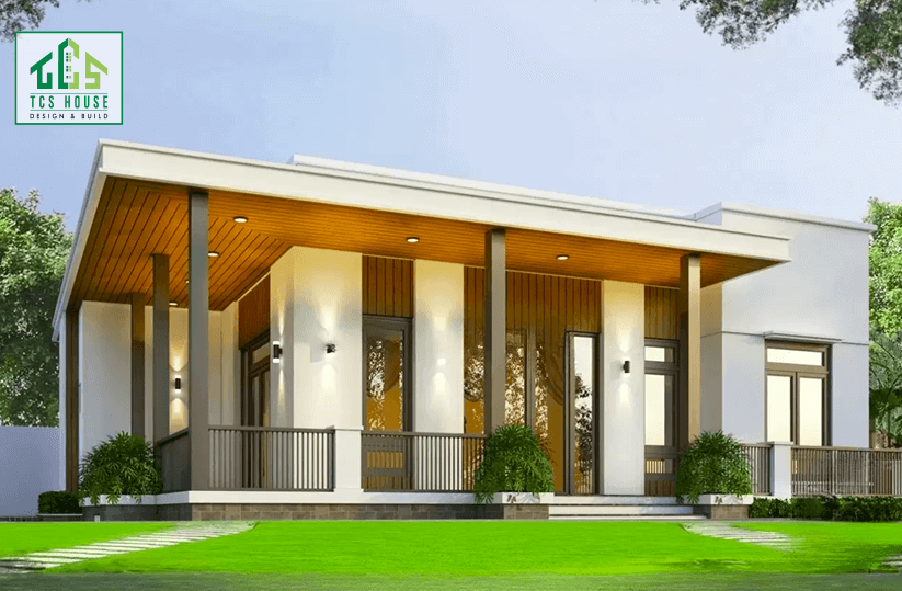 Mẫu nhà cấp 4 mái bằng đẹp nhất