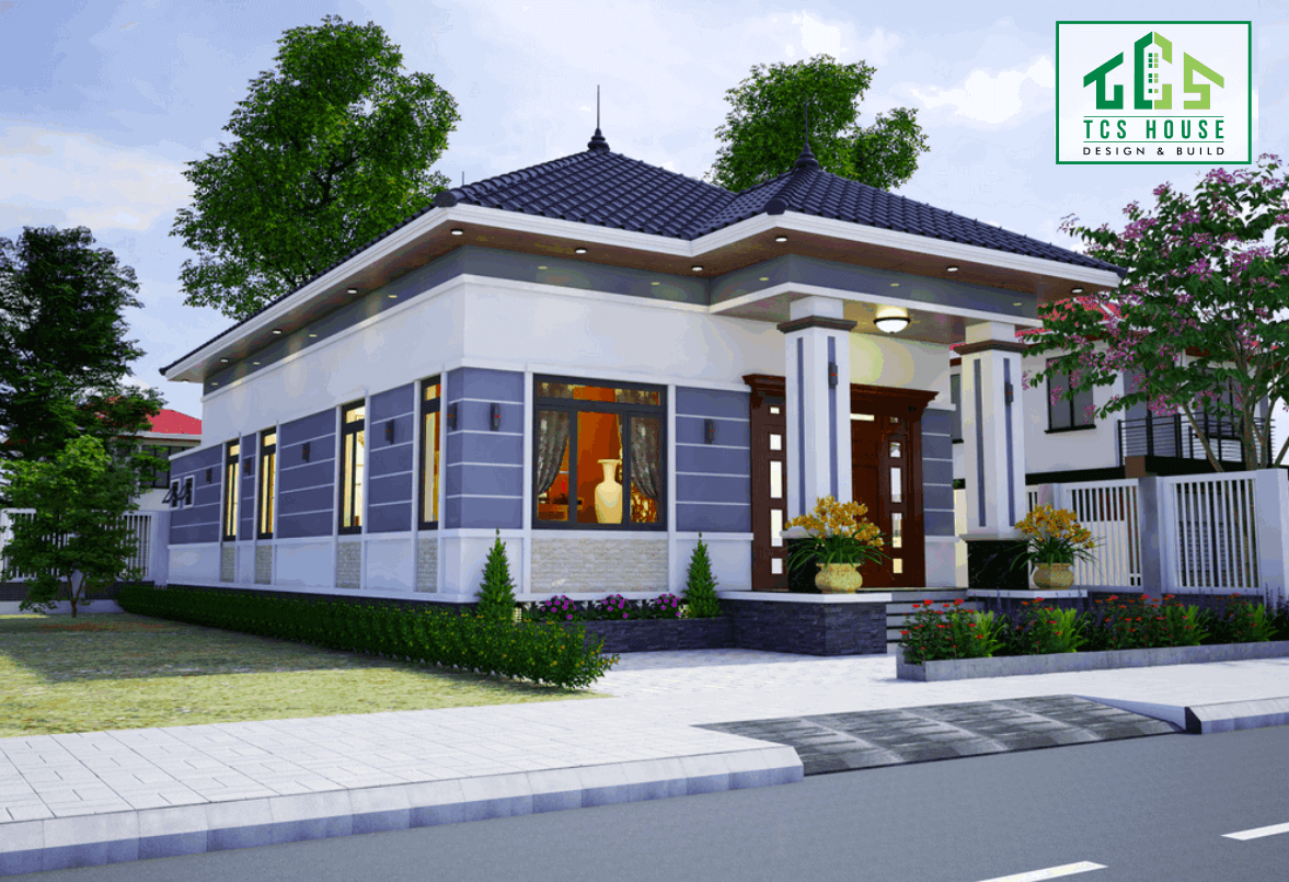 Hình ảnh nhà cấp 4 mái nhật 3 phòng ngủ