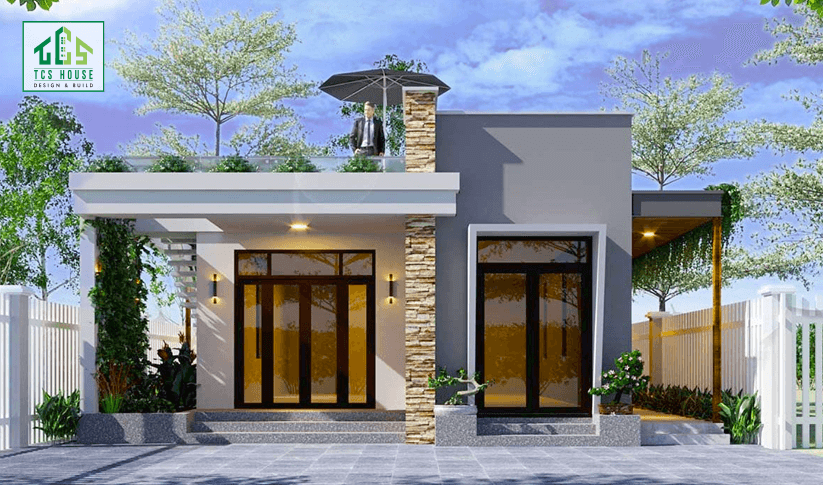 Mẫu nhà cấp 4 phong cách hiện đại